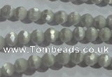 CCT302 15 inches 4mm faceted round cats eye beads wholesale