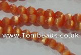 CCT309 15 inches 4mm faceted round cats eye beads wholesale