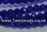 CCT327 15 inches 4mm faceted round cats eye beads wholesale