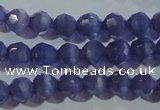 CCT347 15 inches 5mm faceted round cats eye beads wholesale