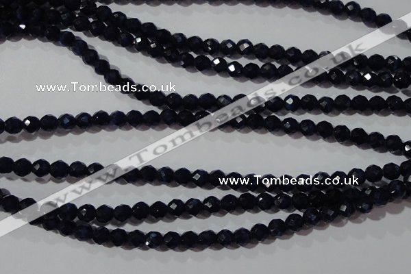 CCT348 15 inches 5mm faceted round cats eye beads wholesale