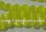 CCT356 15 inches 6mm faceted round cats eye beads wholesale