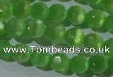 CCT360 15 inches 6mm faceted round cats eye beads wholesale