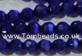 CCT364 15 inches 6mm faceted round cats eye beads wholesale