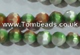 CCT365 15 inches 6mm faceted round cats eye beads wholesale