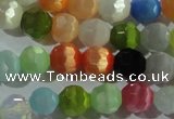 CCT366 15 inches 6mm faceted round cats eye beads wholesale