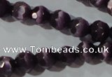 CCT367 15 inches 6mm faceted round cats eye beads wholesale