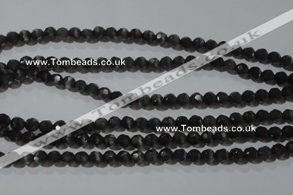 CCT369 15 inches 6mm faceted round cats eye beads wholesale