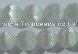 CCT371 15 inches 8mm faceted round cats eye beads wholesale