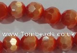 CCT373 15 inches 8mm faceted round cats eye beads wholesale