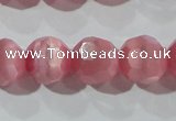 CCT391 15 inches 10mm faceted round cats eye beads wholesale