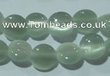 CCT451 15 inches 6mm flat round cats eye beads wholesale