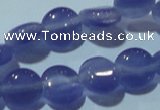 CCT465 15 inches 6mm flat round cats eye beads wholesale