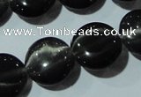 CCT529 15 inches 10mm flat round cats eye beads wholesale