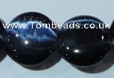 CCT582 15 inches 14mm flat round cats eye beads wholesale