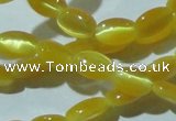 CCT606 15 inches 4*6mm oval cats eye beads wholesale