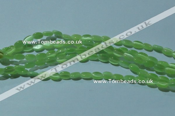 CCT609 15 inches 4*6mm oval cats eye beads wholesale