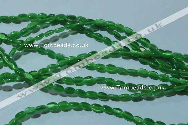 CCT610 15 inches 4*6mm oval cats eye beads wholesale