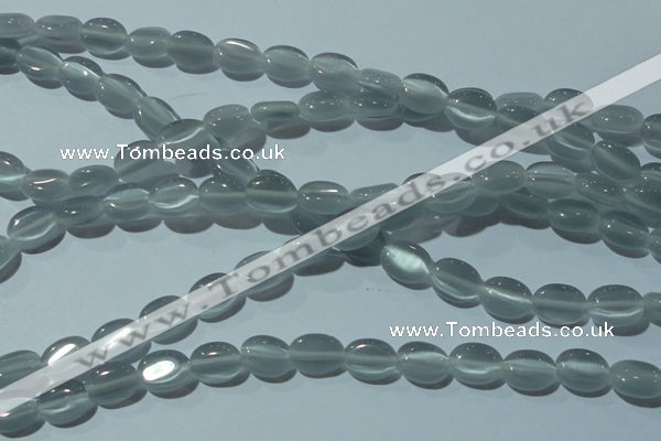 CCT631 15 inches 6*8mm oval cats eye beads wholesale