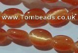 CCT634 15 inches 6*8mm oval cats eye beads wholesale