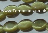 CCT637 15 inches 6*8mm oval cats eye beads wholesale