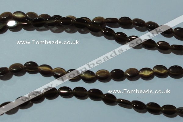CCT638 15 inches 6*8mm oval cats eye beads wholesale
