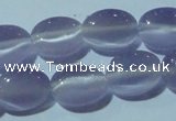 CCT639 15 inches 6*8mm oval cats eye beads wholesale