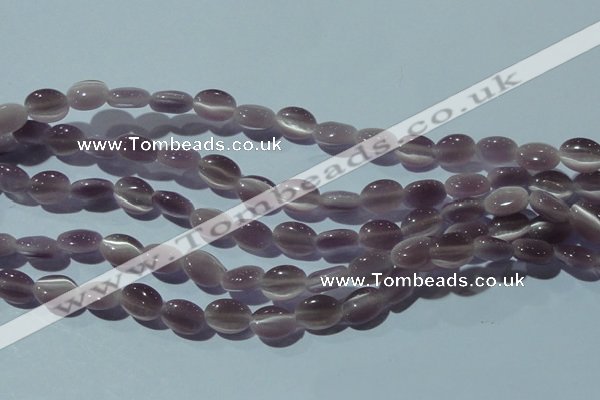 CCT641 15 inches 6*8mm oval cats eye beads wholesale