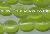 CCT644 15 inches 6*8mm oval cats eye beads wholesale