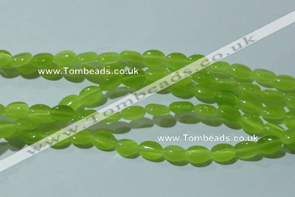 CCT645 15 inches 6*8mm oval cats eye beads wholesale