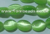 CCT649 15 inches 6*8mm oval cats eye beads wholesale