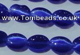 CCT651 15 inches 6*8mm oval cats eye beads wholesale