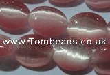 CCT665 15 inches 8*10mm oval cats eye beads wholesale