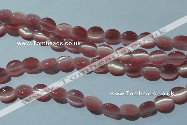 CCT665 15 inches 8*10mm oval cats eye beads wholesale