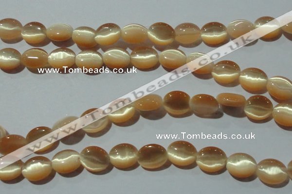 CCT667 15 inches 8*10mm oval cats eye beads wholesale