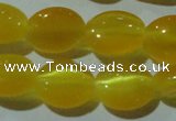 CCT670 15 inches 8*10mm oval cats eye beads wholesale