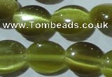 CCT672 15 inches 8*10mm oval cats eye beads wholesale