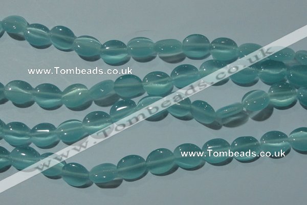 CCT676 15 inches 8*10mm oval cats eye beads wholesale