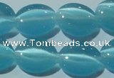 CCT677 15 inches 8*10mm oval cats eye beads wholesale