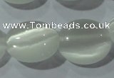 CCT690 15 inches 10*12mm oval cats eye beads wholesale