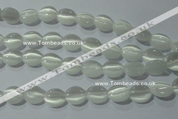 CCT690 15 inches 10*12mm oval cats eye beads wholesale