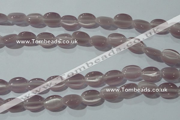 CCT692 15 inches 10*12mm oval cats eye beads wholesale