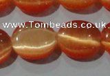 CCT695 15 inches 10*12mm oval cats eye beads wholesale