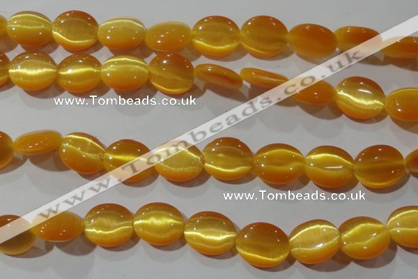 CCT697 15 inches 10*12mm oval cats eye beads wholesale