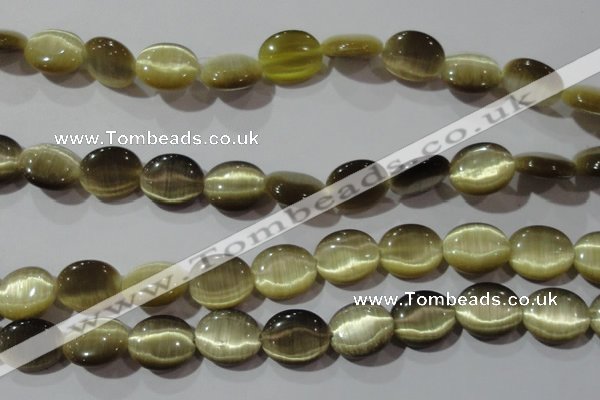 CCT700 15 inches 10*12mm oval cats eye beads wholesale