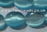 CCT701 15 inches 10*12mm oval cats eye beads wholesale