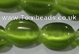 CCT703 15 inches 10*12mm oval cats eye beads wholesale