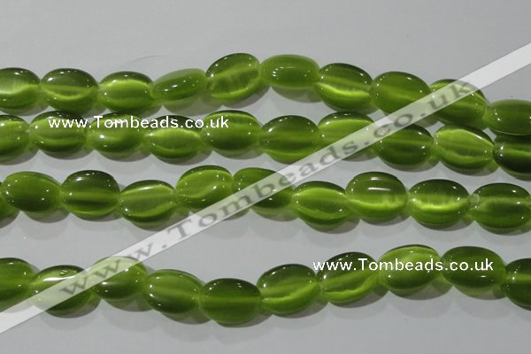 CCT703 15 inches 10*12mm oval cats eye beads wholesale