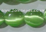 CCT704 15 inches 10*12mm oval cats eye beads wholesale