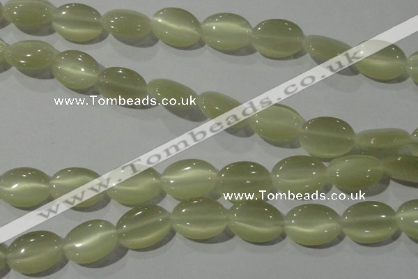 CCT722 15 inches 10*14mm oval cats eye beads wholesale